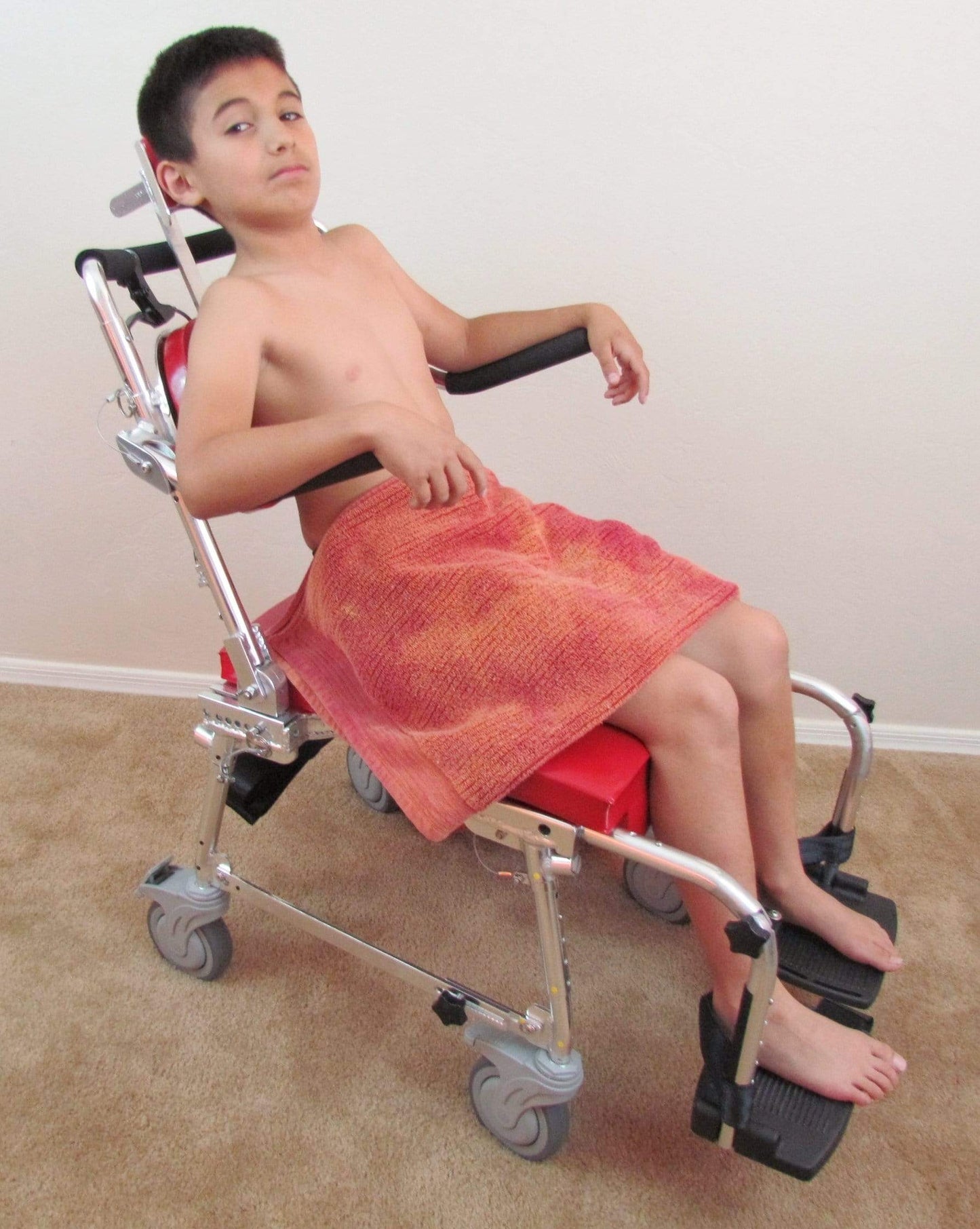 GO-ANYWHERE COMMODE 'N SHOWER CHAIR - ADJUSTABLE (CS-A)