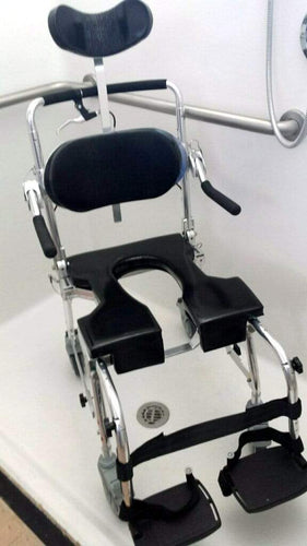 GO-ANYWHERE COMMODE 'N SHOWER CHAIR - ADJUSTABLE (CS-A)