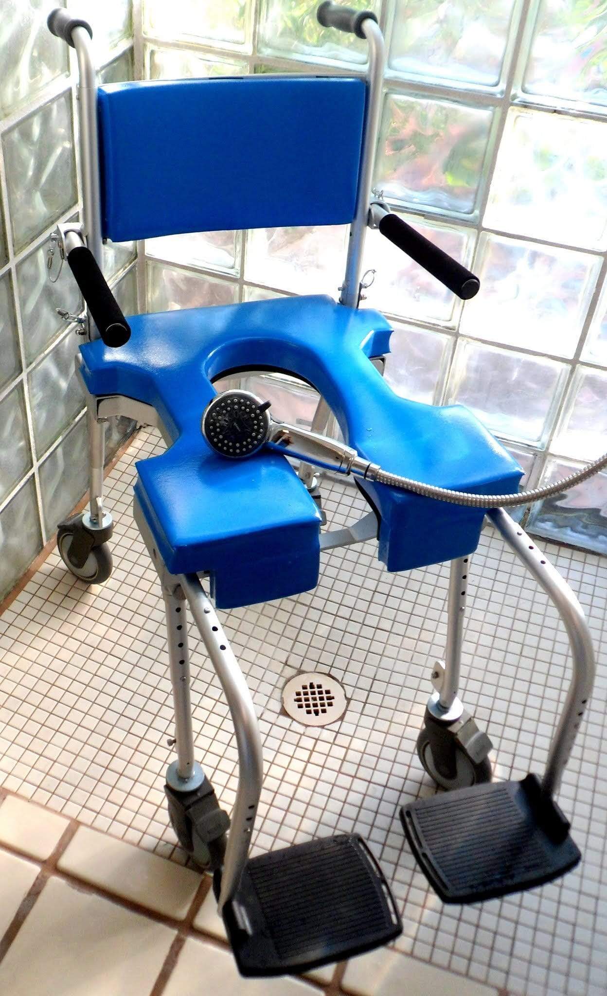 Buy Portable Rolling Shower Commode Chair - Go Mobility Solutions