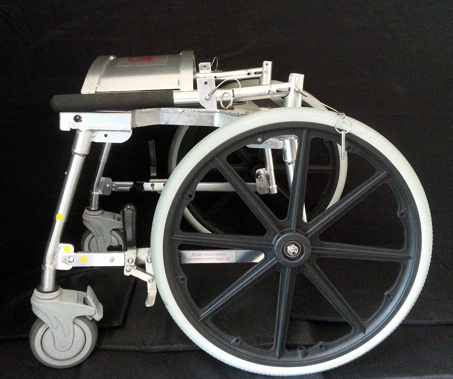 Portable Commode Shower Wheelchair - Self-Propel