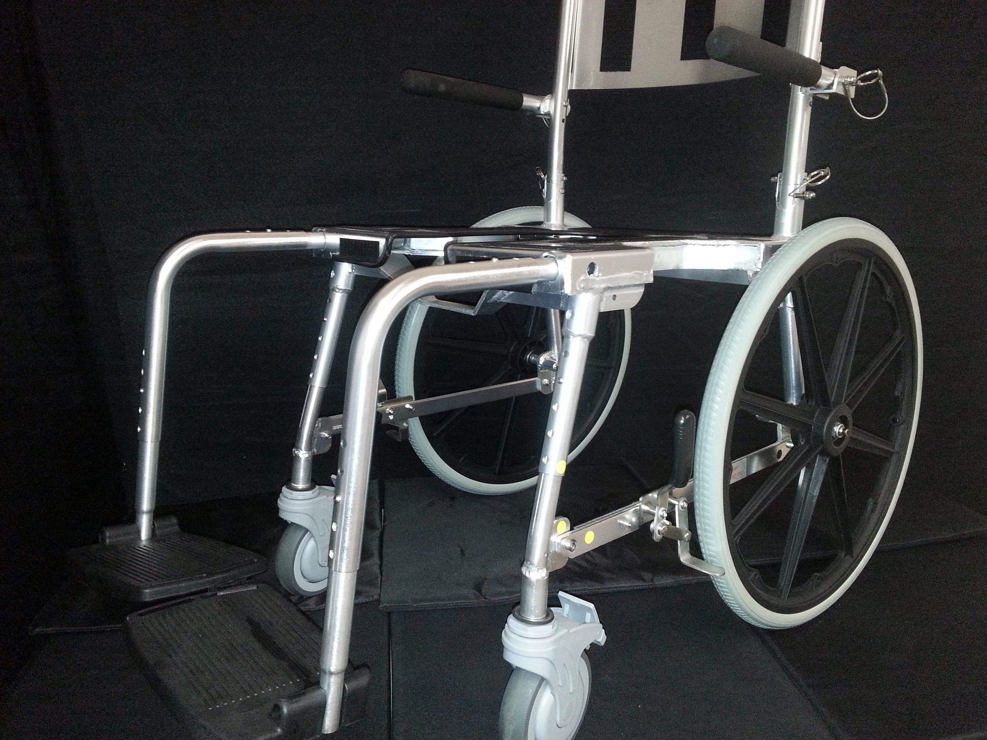 Portable Commode Shower Wheelchair - Self-Propel